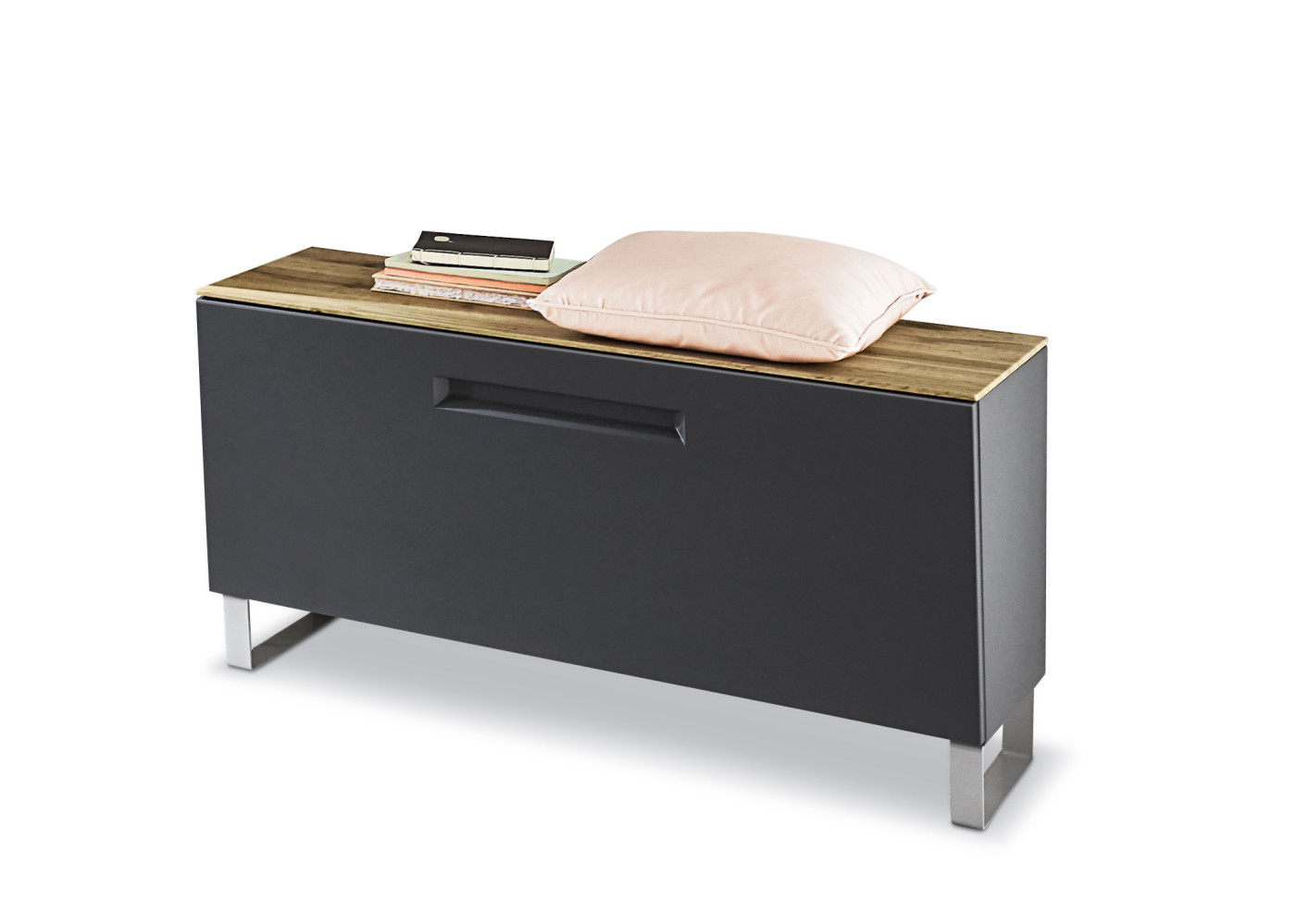 Bank MIRAR in anthrazit/Eiche