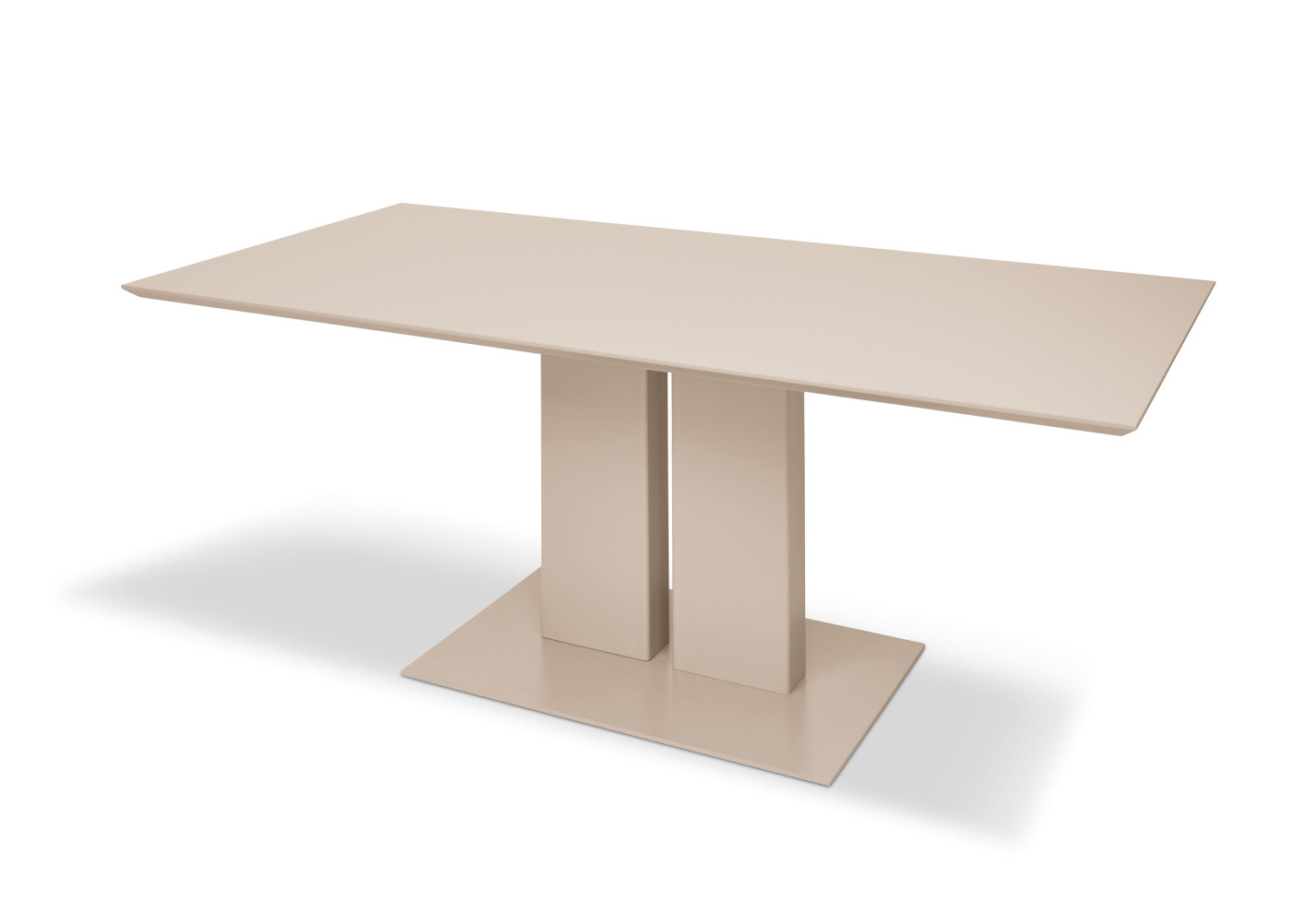 Säulentisch Diamo in beige,cahsmere