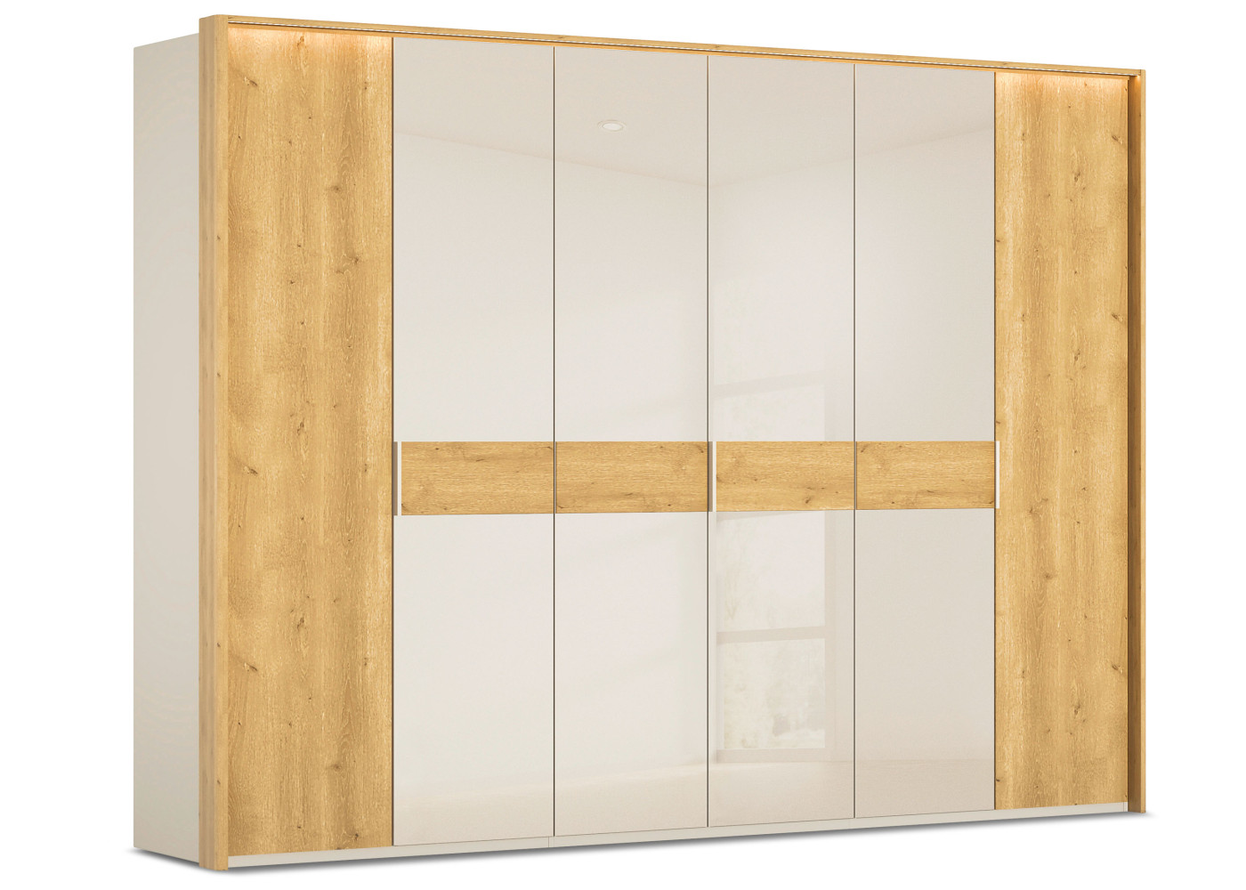 Drehtürenschrank 6-trg. Tavela in champgner