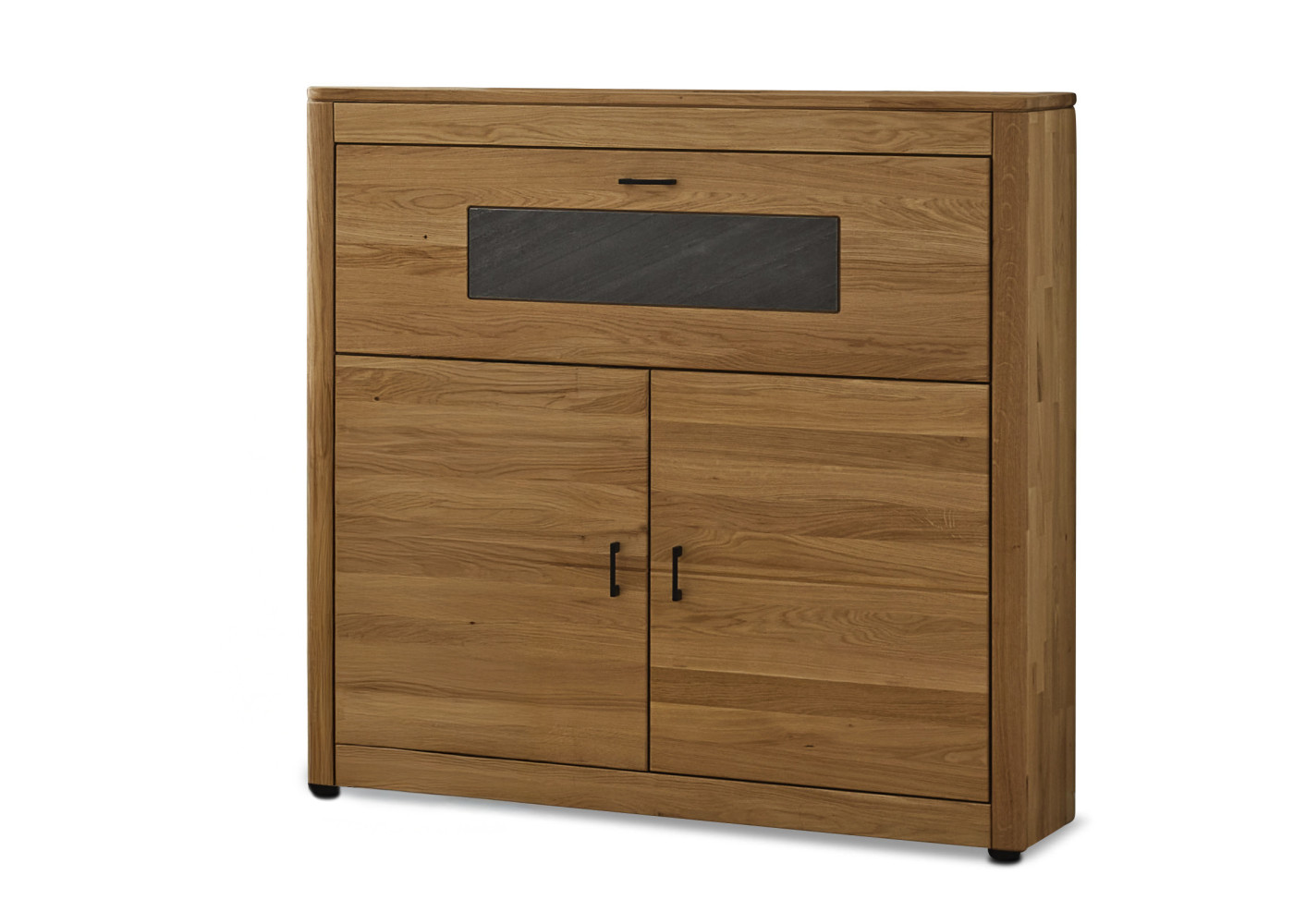 Sekretär OREUM in Eiche lengo geölt, Schiefer