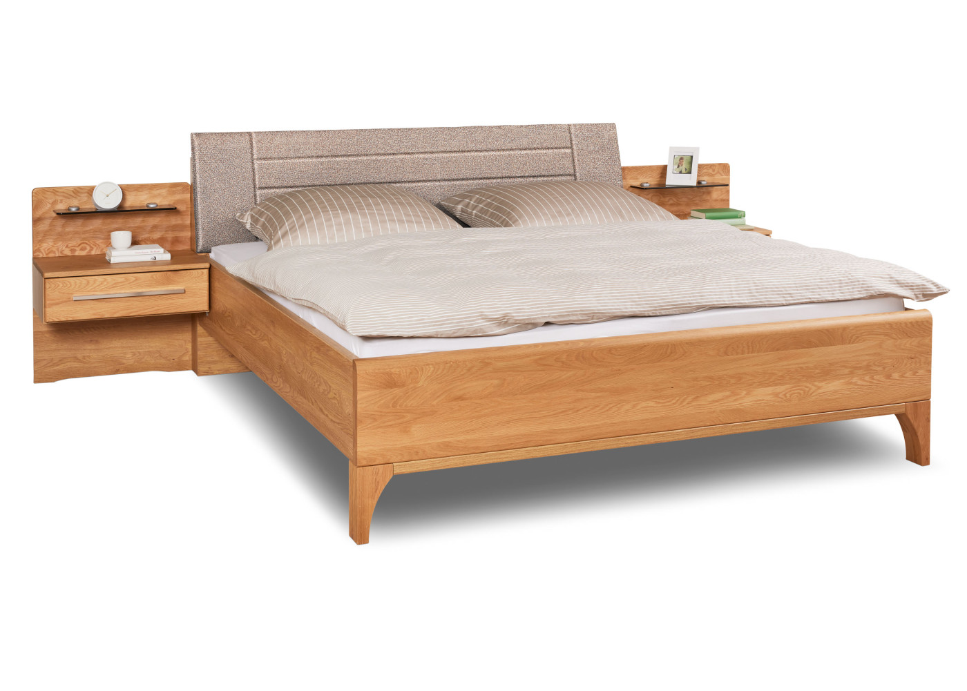 Bettanlage PAOLO in eiche Havanna