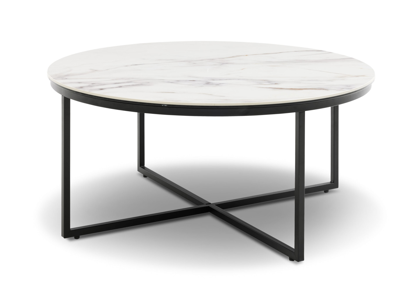 Couchtisch VARIUM in schwarz, Fiorentino Marmoroptik