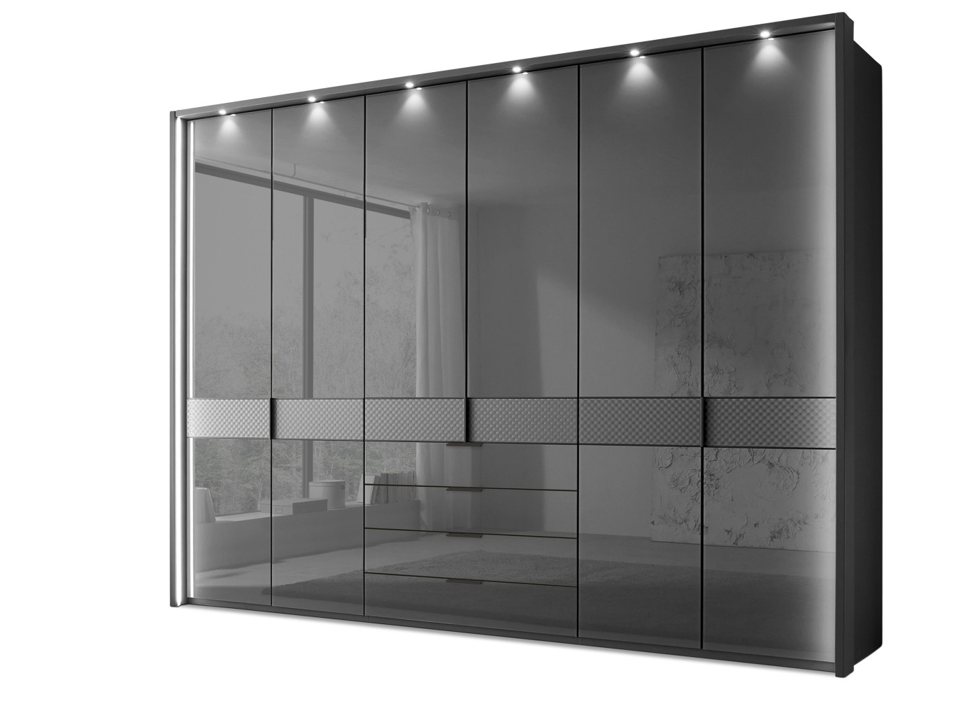 Drehtürenschrank Ambiero in Lava