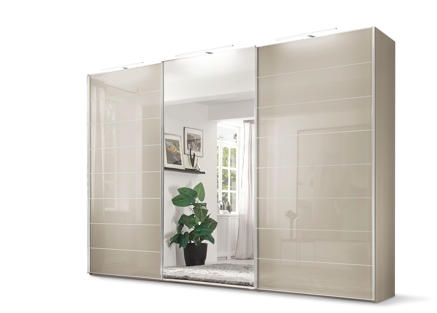 Schwebetürenschrank SERENADE in Sandglas