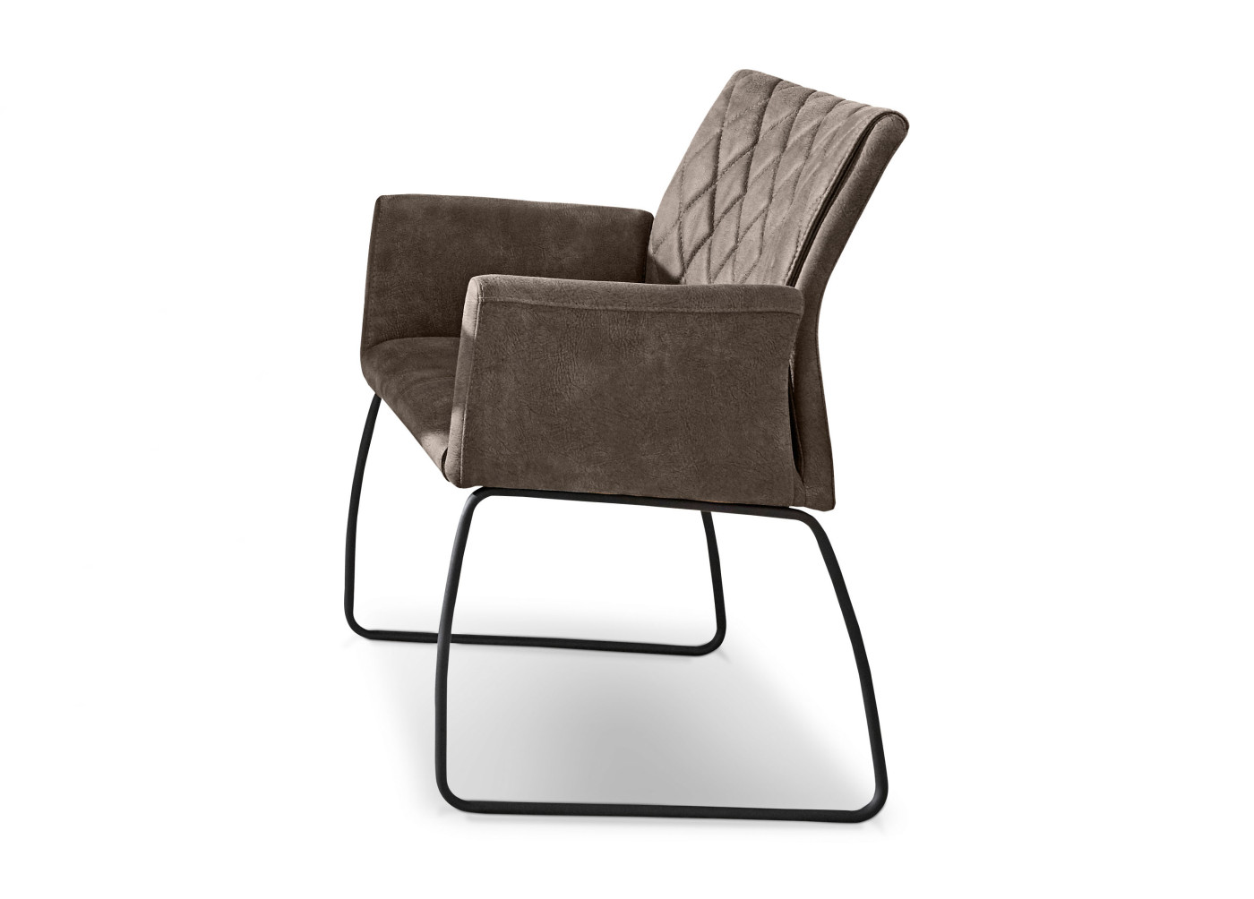 Armlehnstuhl MOKA in hellbraun