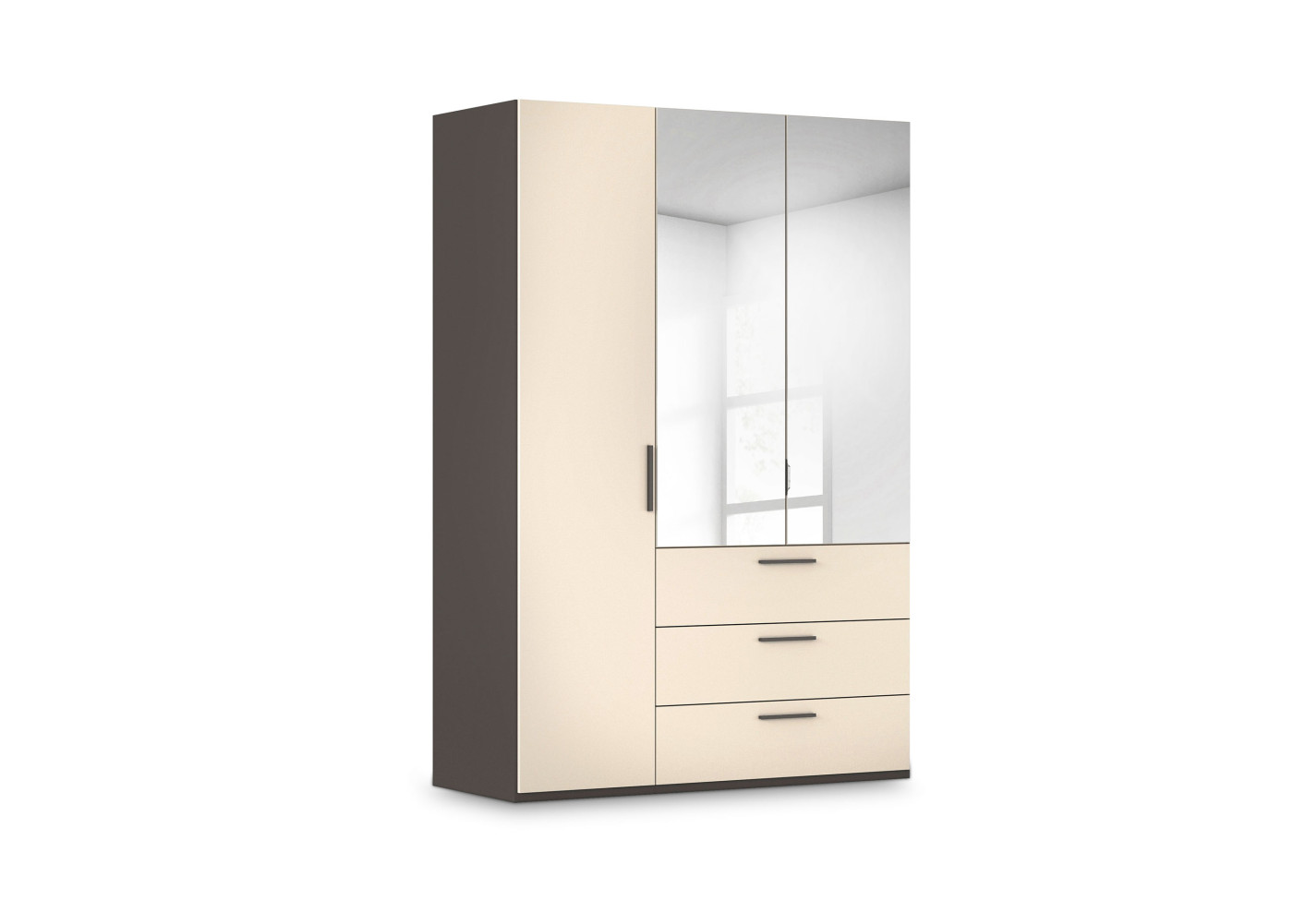 Drehtürenschrank KOSI PLUS in champagner