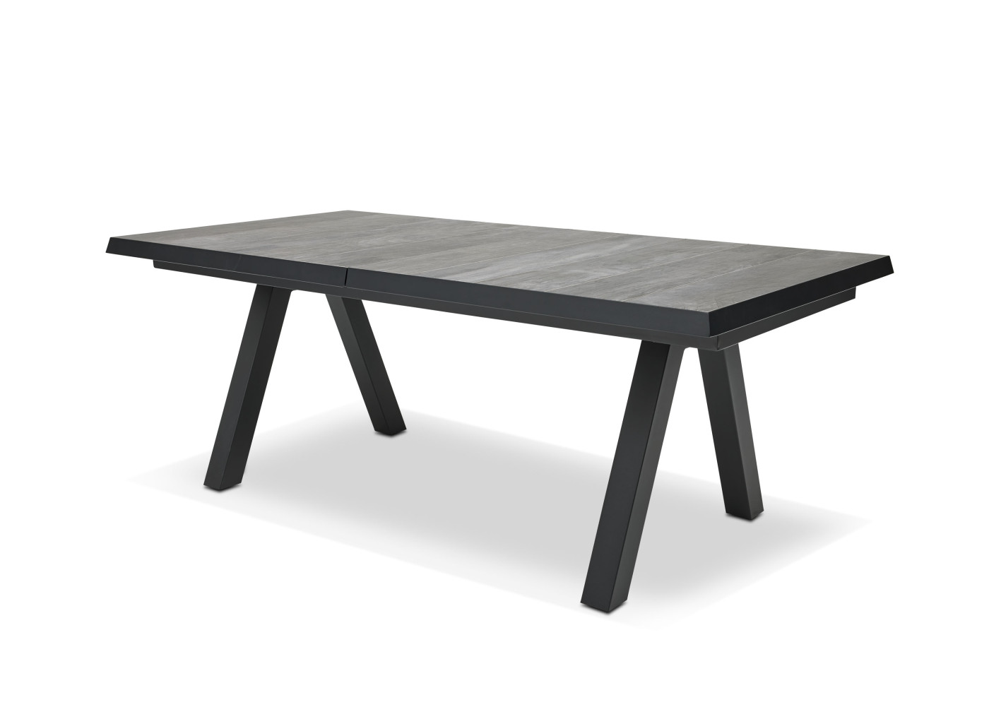 Ausziehtisch FERINA in anthrazit, grey, Naturfarben