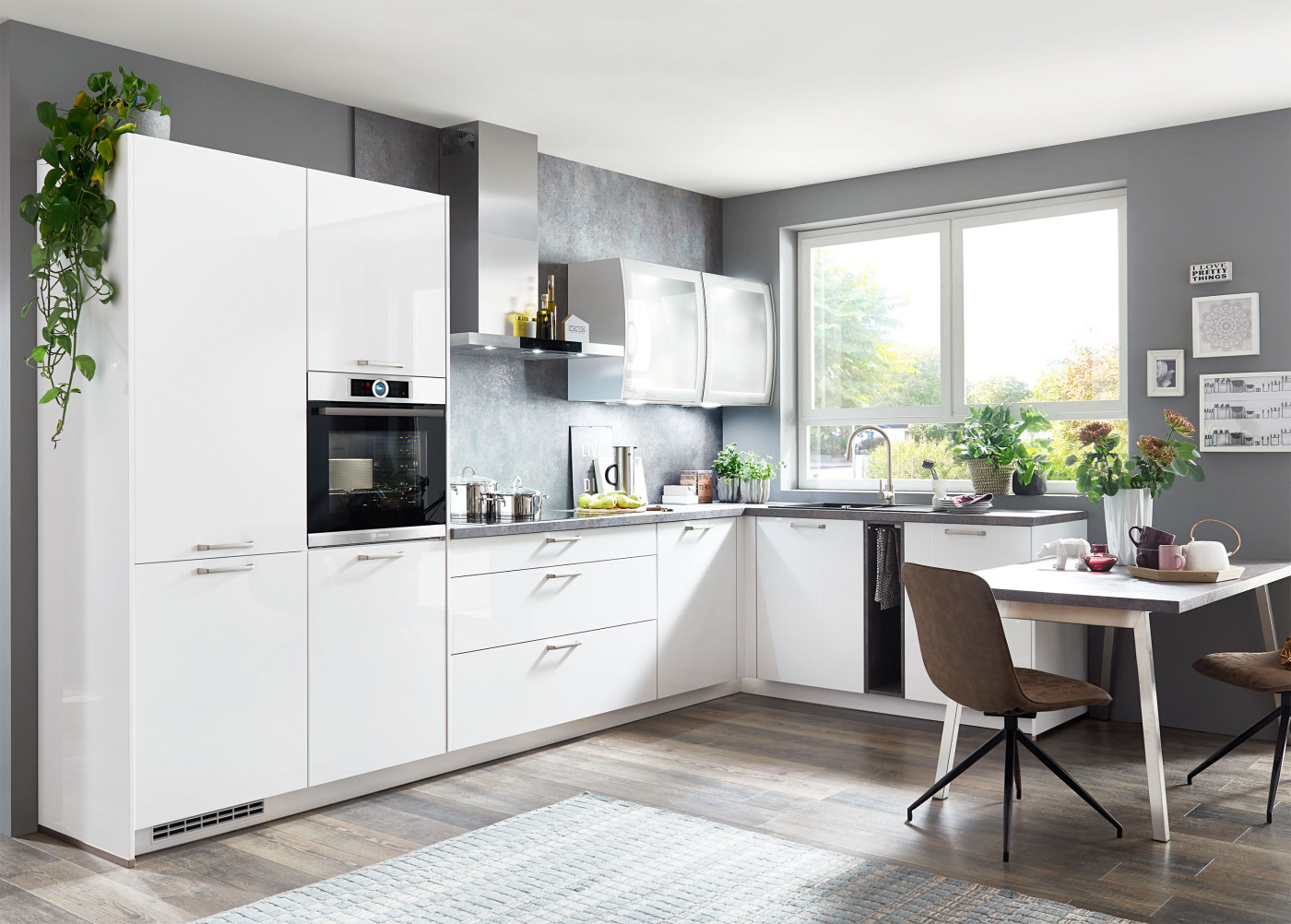 L-Küche FELDE 503 in Alpinweiß