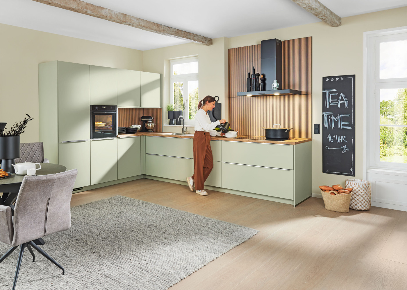 Küche SUNTA in grün