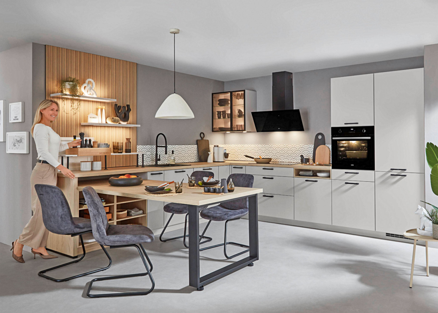 L-Küche Simalo in grau