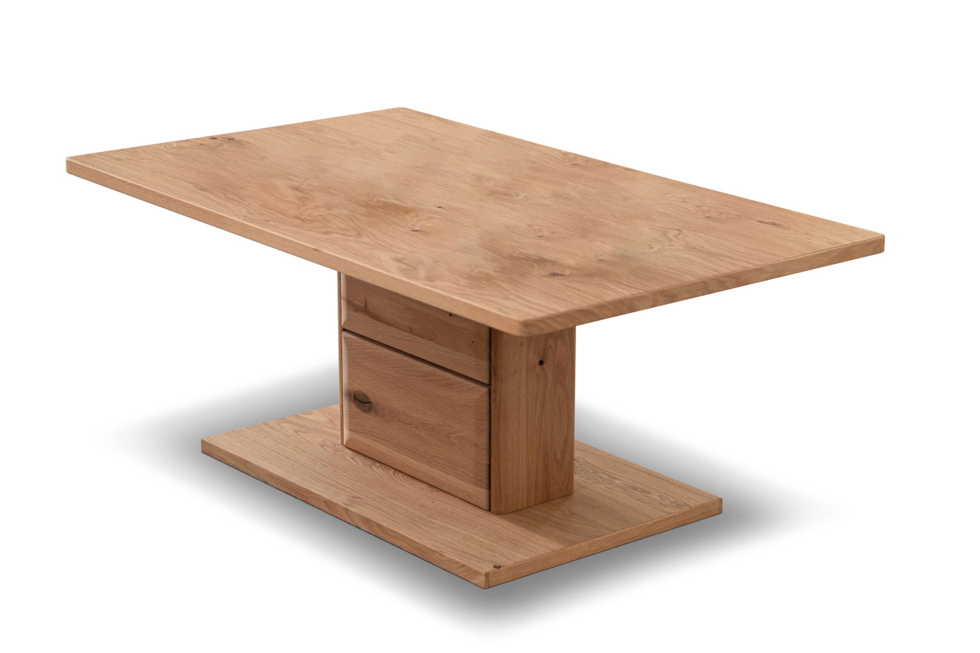 Couchtisch T65 Minoma in Ast/Balkeneiche, anthrazit, Titan