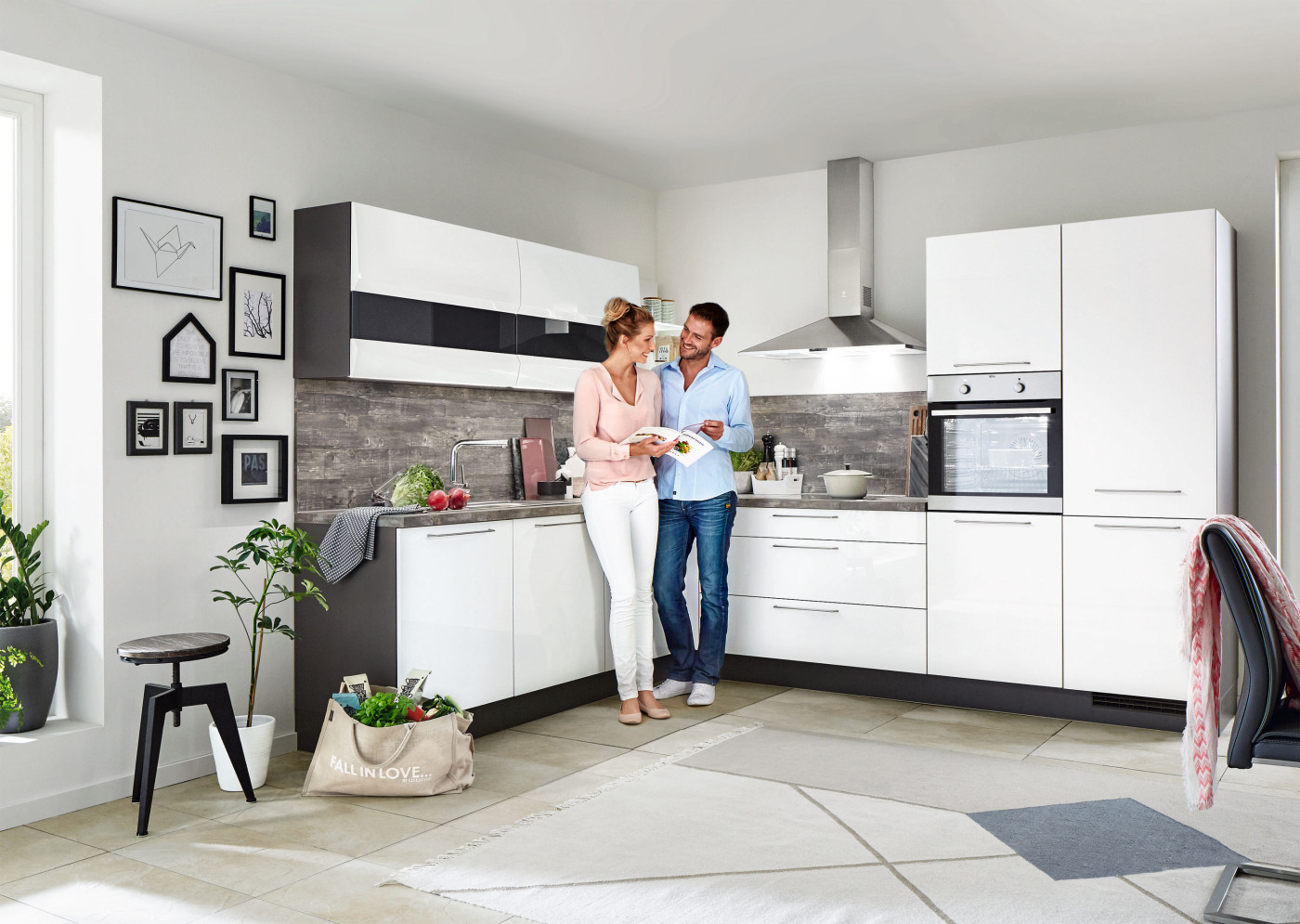 L-Küche FORST 470-A in Alpinweiß