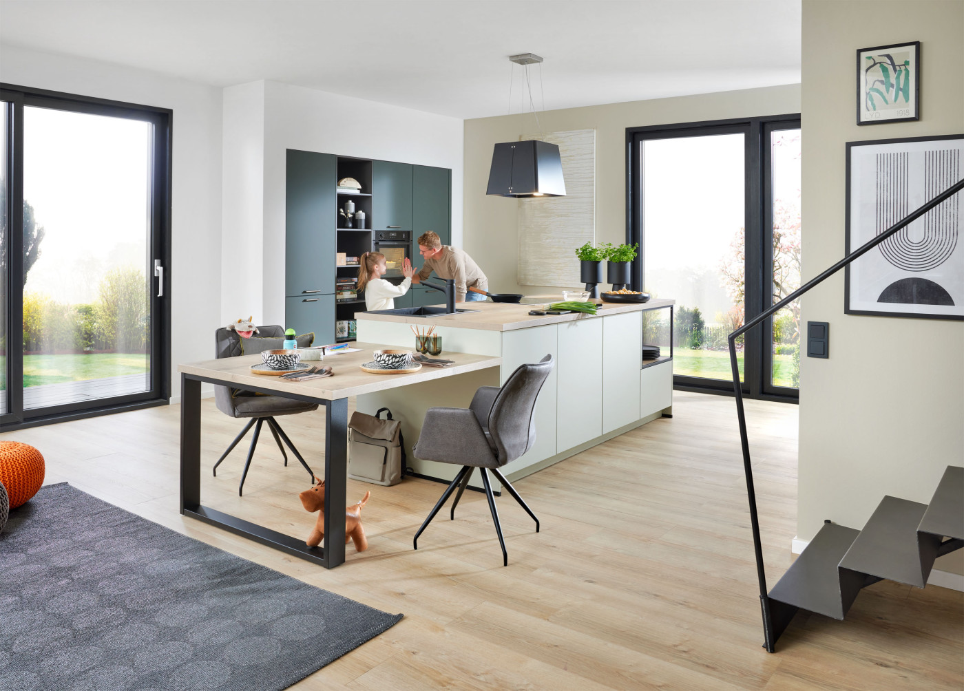 Küche SUNTA in grün