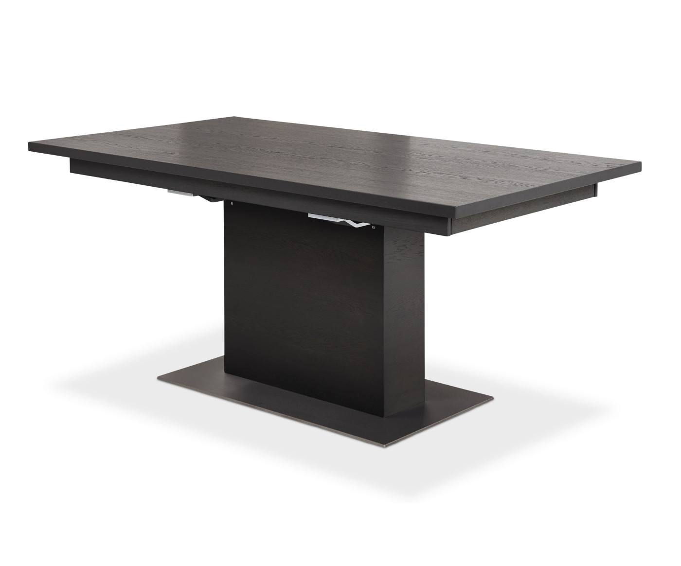 Säulentisch ARTIST in Eiche graphit/Chrom