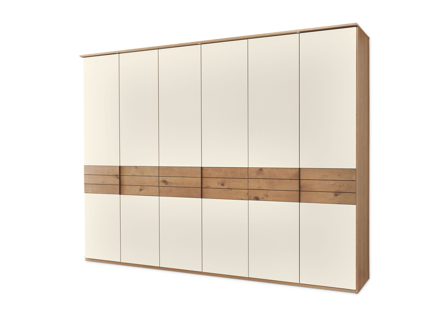 Drehtürenschrank MARUNA in sand, Eiche barrique