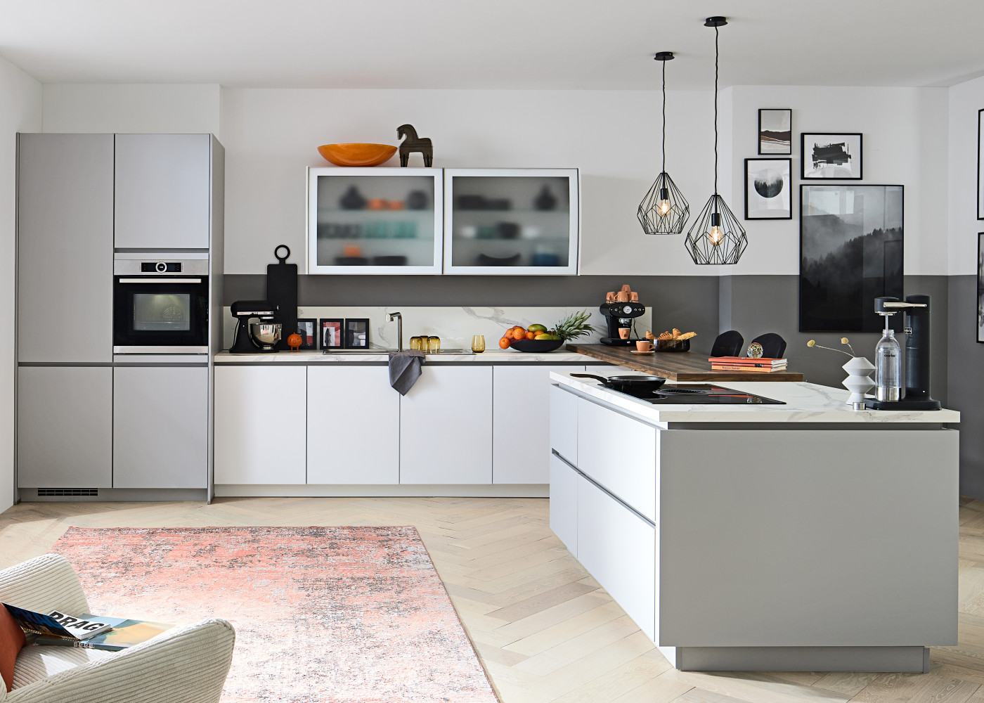 Kücheninsel TORNA 341-A in Steingrau