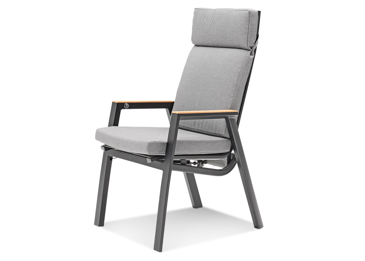 Gartenstuhl FERINA in schwarz, dunkelgrau, jeans grau