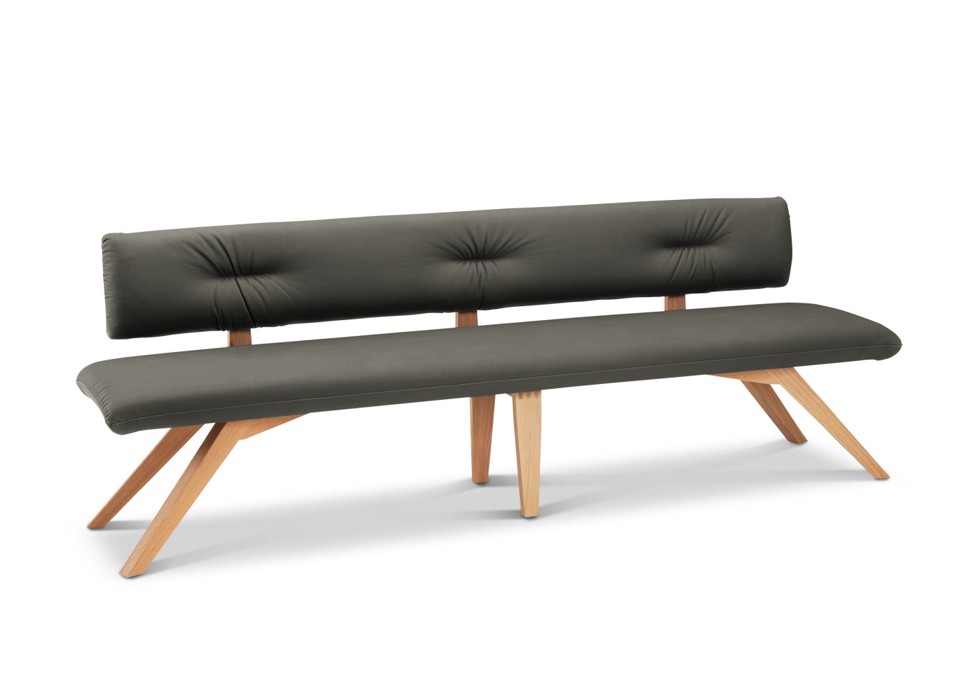 Bank CALIMERA in Asteiche, dunkelgrau