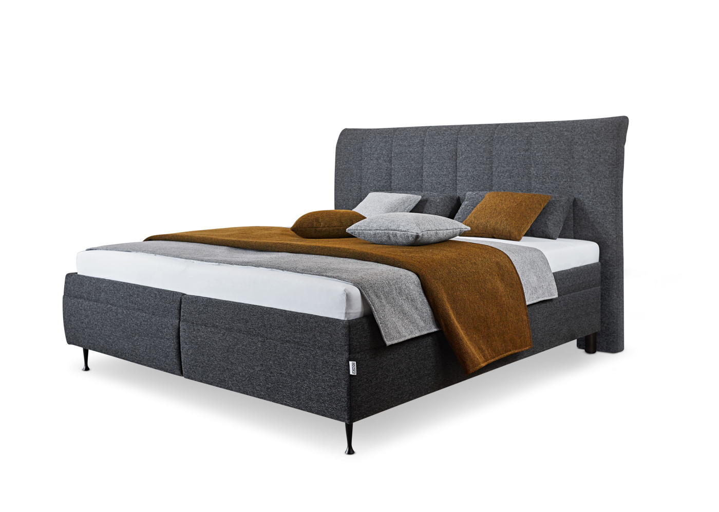 Polsterbett HOME COMFORT in grau