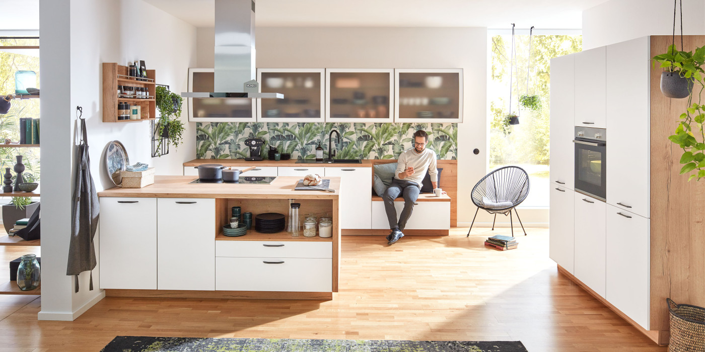 Kücheninsel ESILIA 967 in Alpinweiß