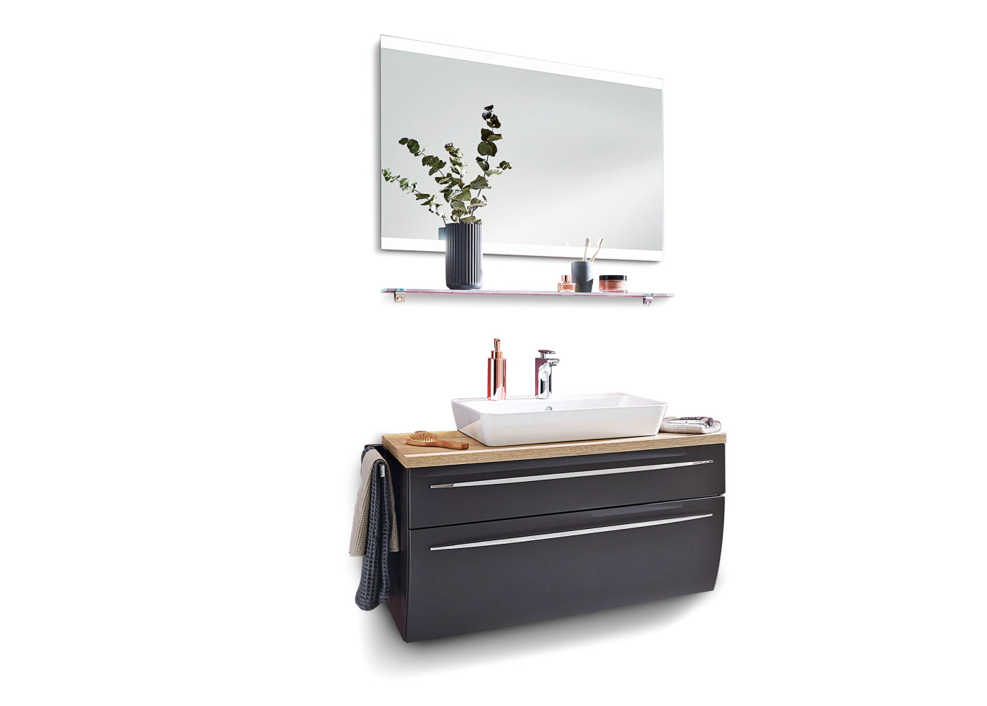 Badkombination RONDA in cosmos grey