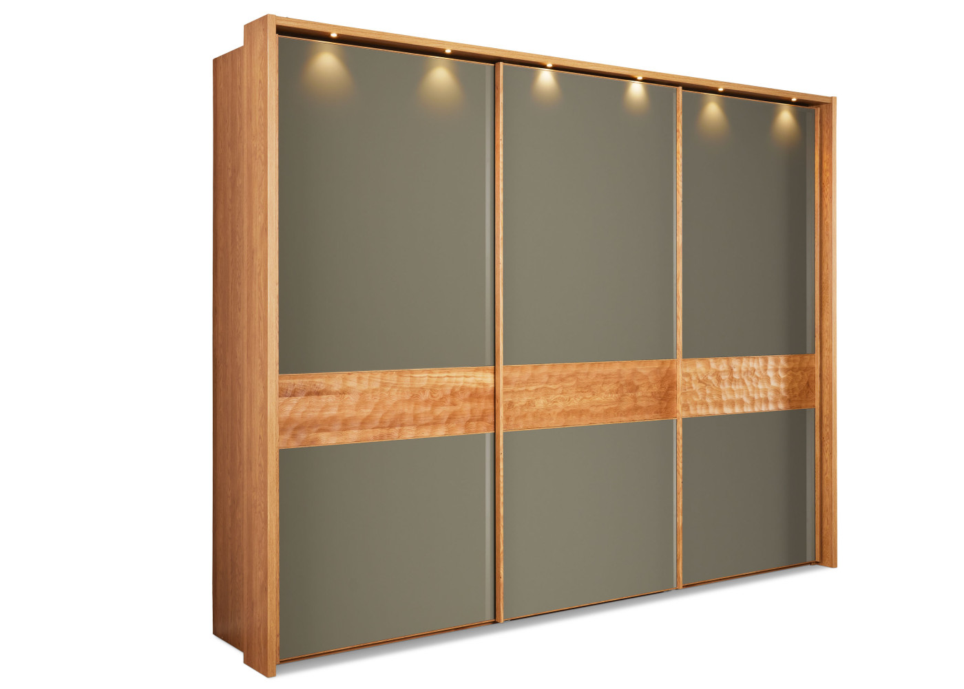 Schwebetürenschrank 3-trg. PAOLO in eiche Havanna