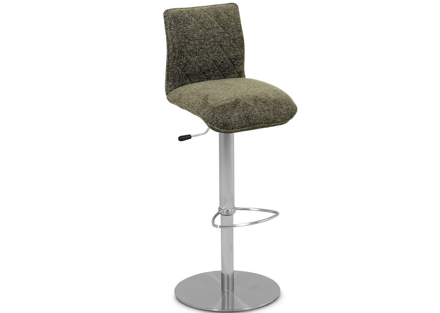Barhocker Amati Plus in Grün, Silber
