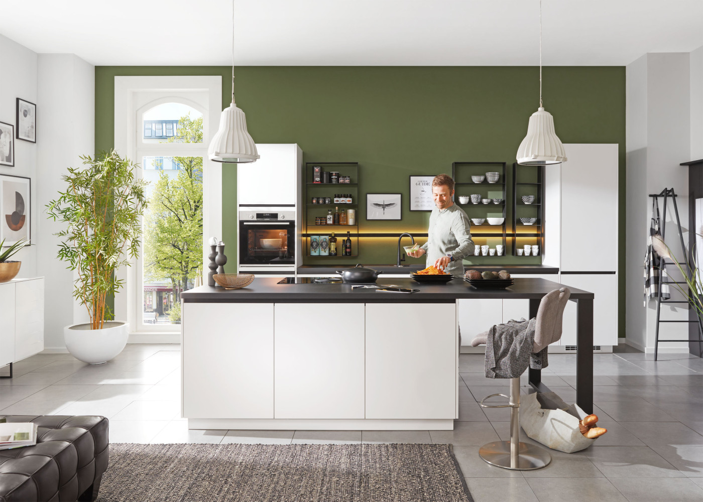 Kücheninsel LENZEN 427-A in Alpinweiß