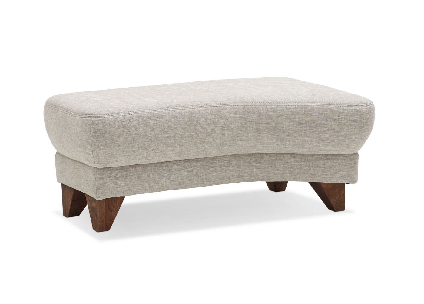 Hocker gebogen QUADRA in silber