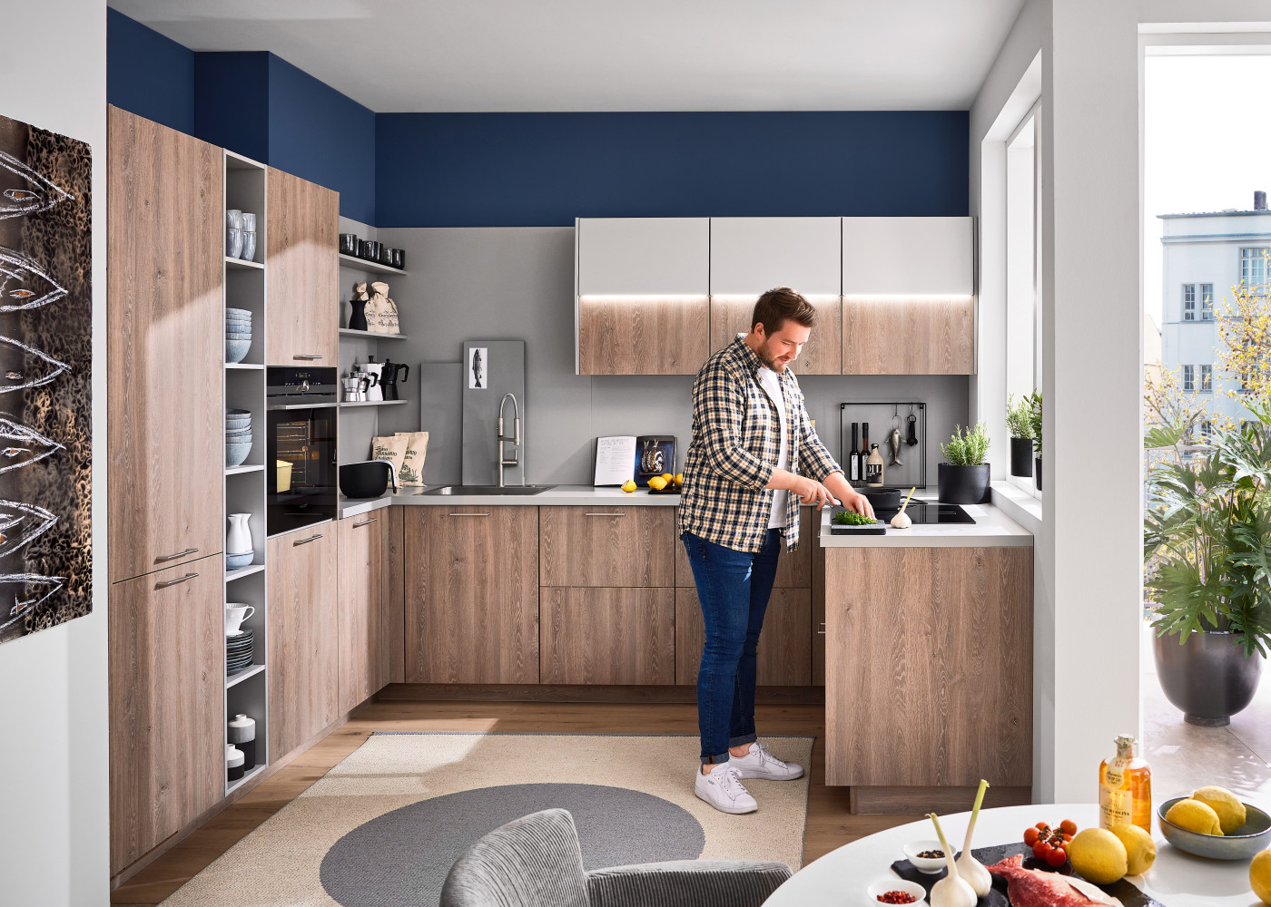 Küche ROSIAN in Eiche Bergamo