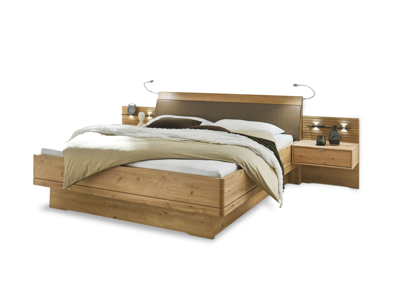 Bettanlage Wega Plus in Eiche bianco