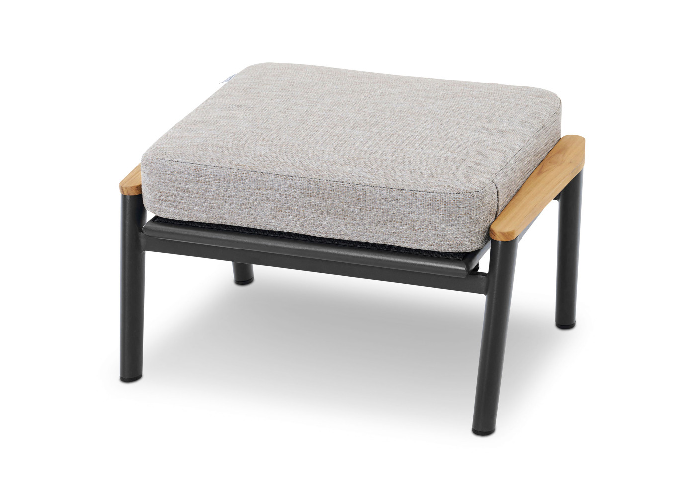Hocker Latea in anthrazit, taupe, naturfarben