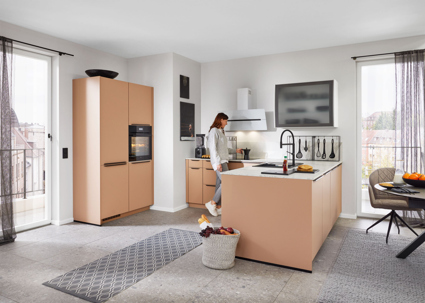 Küche SUNTA in orange