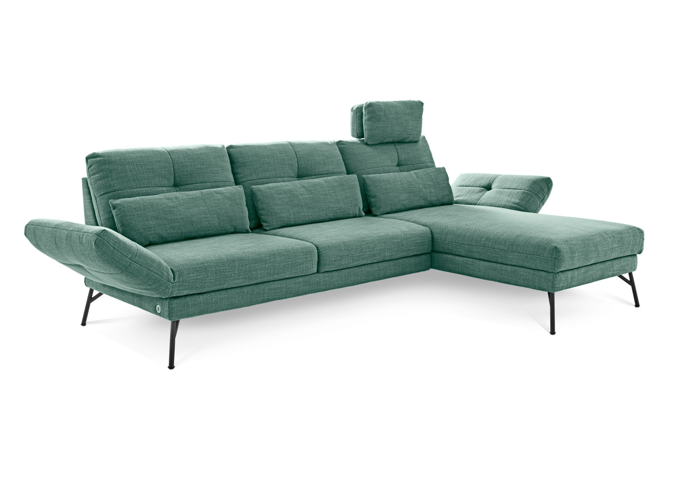 Eckgarnitur ASSEA in petrol