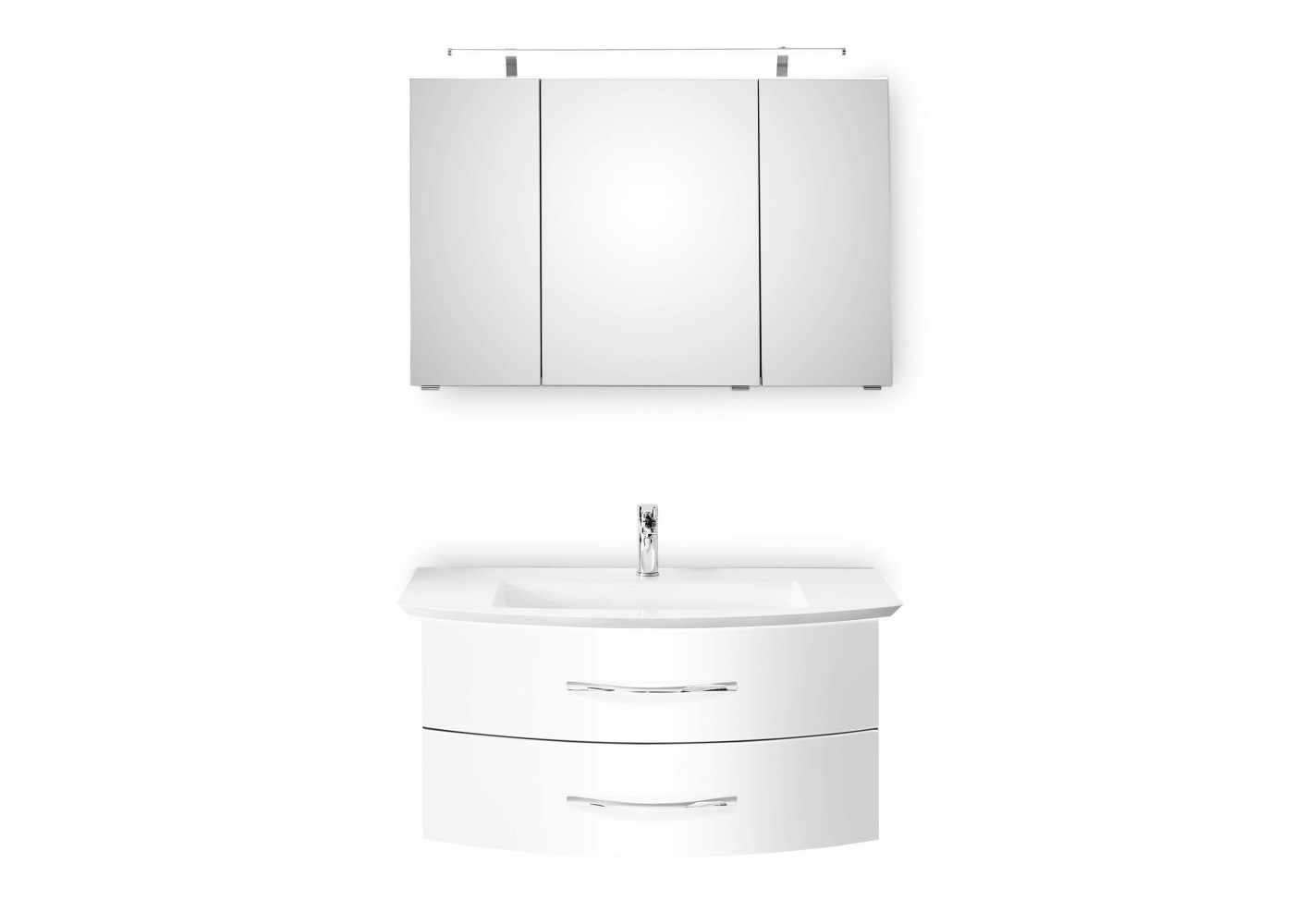 Badkombination SPA in weiß hochglanz