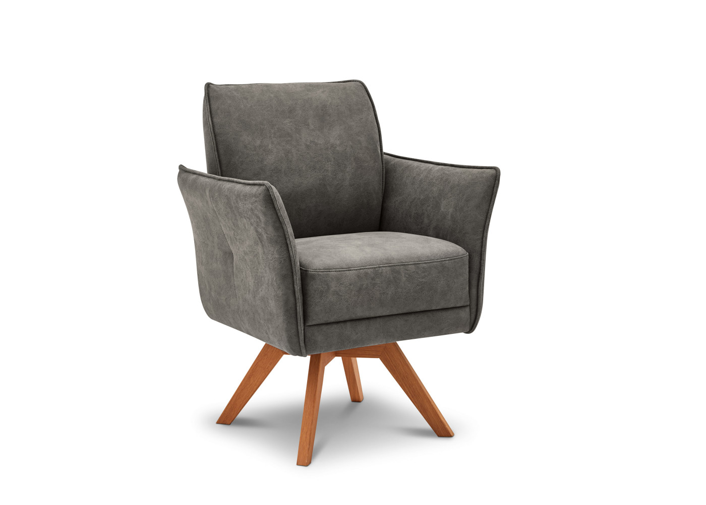 Armlehnstuhl PIATTO Dining in grau