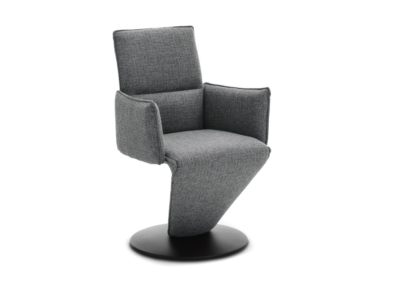 Drehsessel mit Teller TUGOR in graublau