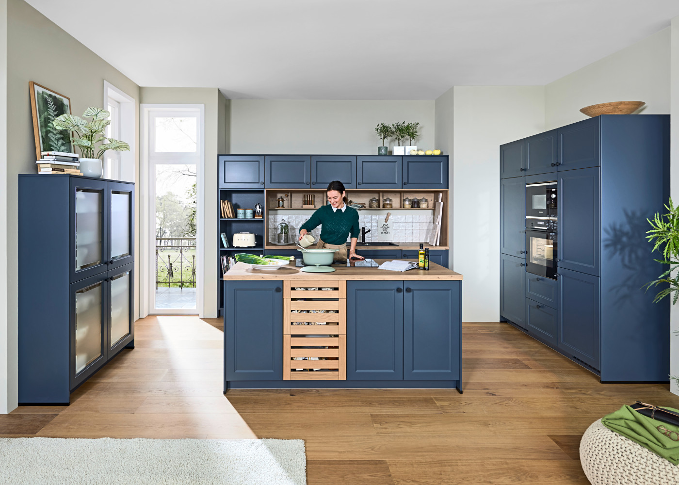 Landhausküche CAMO in Fjordblau