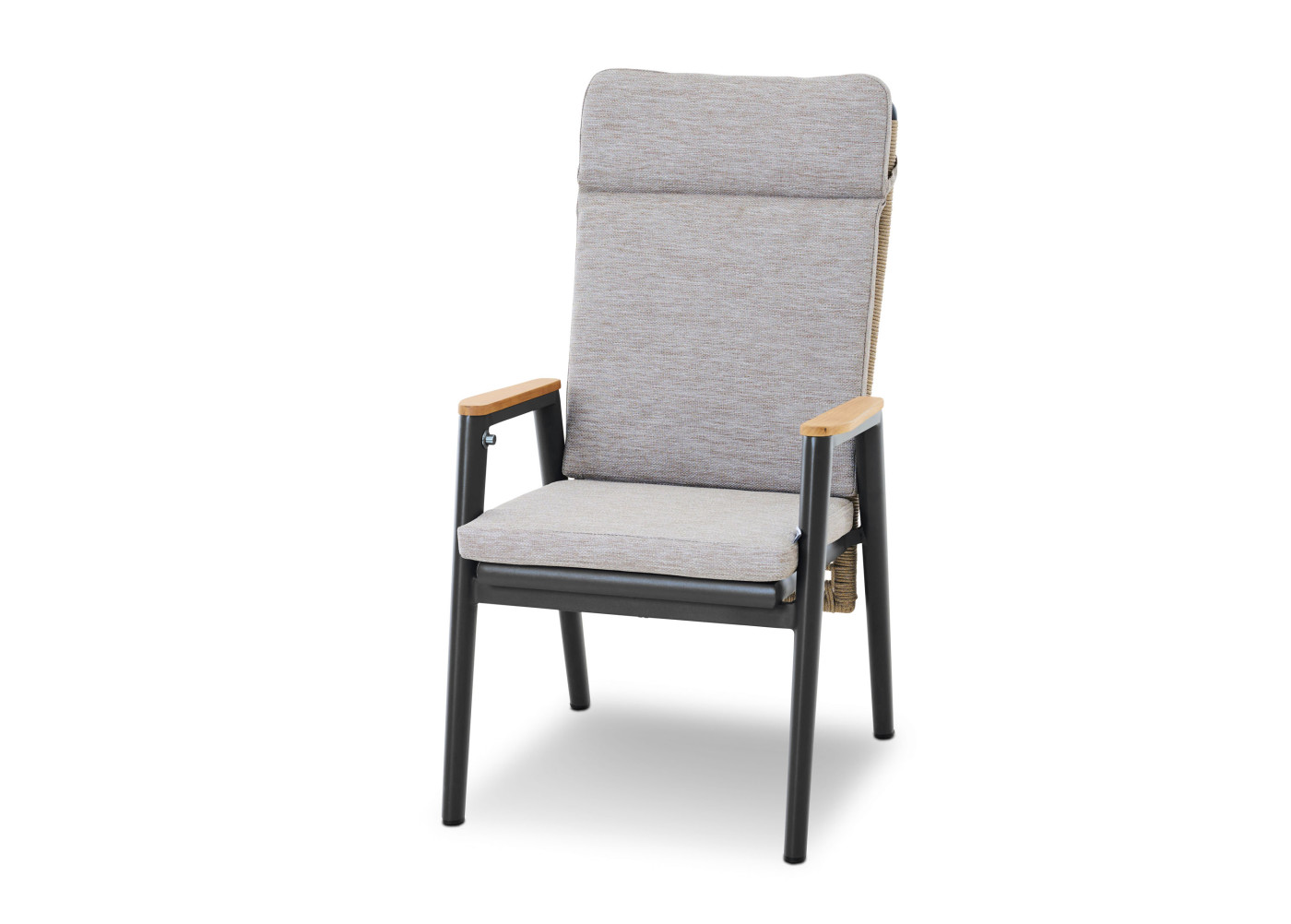 Gartenstuhl Latea in anthrazit, taupe, naturfarben