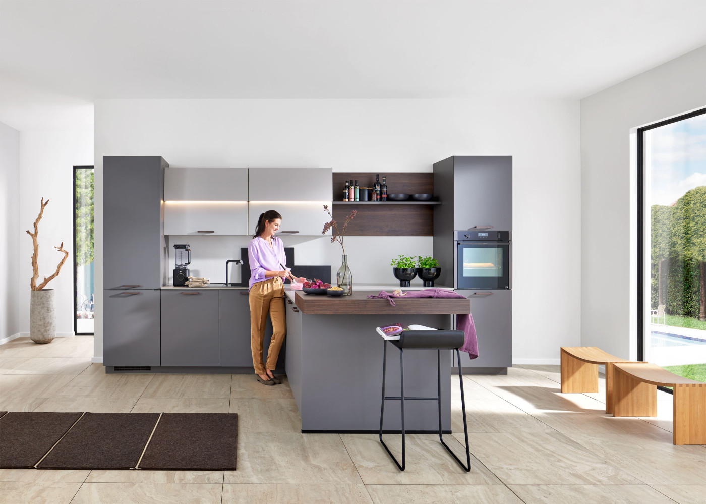 Küche SUNTA in grau